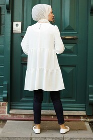 Ecru Hijab Tunic 31720E - 2