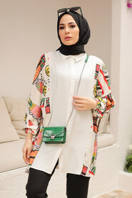 Ecru Hijab Tunic 3797E - 4
