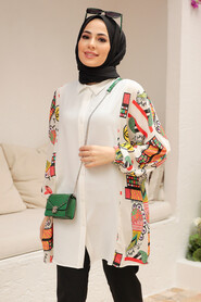 Ecru Hijab Tunic 3797E - 3