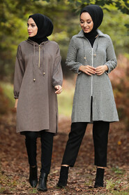Ecru Hijab Tunic 4930E - 3