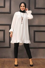 Ecru Hijab Tunic 528E - 1