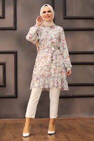 Ecru Hijab Tunic 5628E - 1