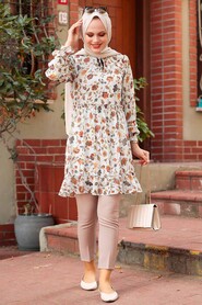 Ecru Hijab Tunic 5630E - 1