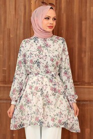 Ecru Hijab Tunic 56330E - 1
