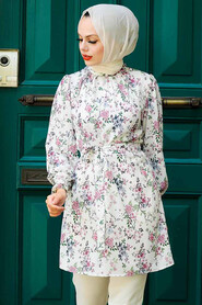 Ecru Hijab Tunic 5635E - 1