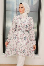 Ecru Hijab Tunic 5704E - 2