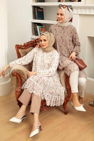Ecru Hijab Tunic 7059E - 2