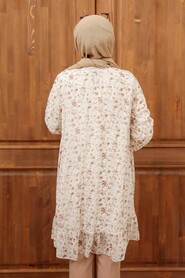Ecru Hijab Tunic 7059E - 5