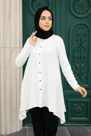 Ecru Hijab Tunic 4601E - 2