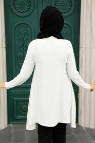 Ecru Hijab Tunic 4601E - 3