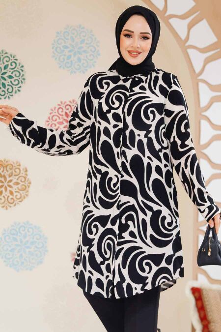 Ecru Modest Tunic 11711E - NEVA STYLE