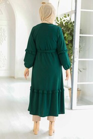 Emerald Green Hijab Dress 5812ZY - 2