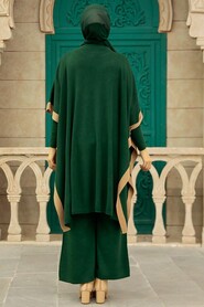 Emerald Green Hijab Knitwear Triple Suit 33850ZY - 5