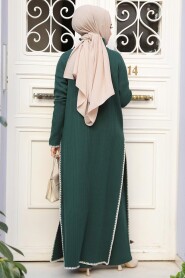 Emerald Green Knitwear Dual Suit 10291ZY - 4