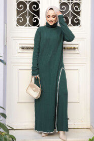 Emerald Green Knitwear Dual Suit 10291ZY - 2