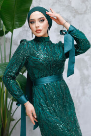 Emerald Green Modest Gown 4791ZY - 4