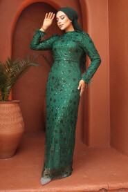 Emerald Green Modest Gown 52061ZY - 2