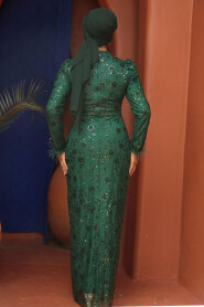 Emerald Green Modest Gown 52061ZY - 4