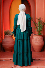 Emerald Green Modest Long Dress 4421ZY - 4