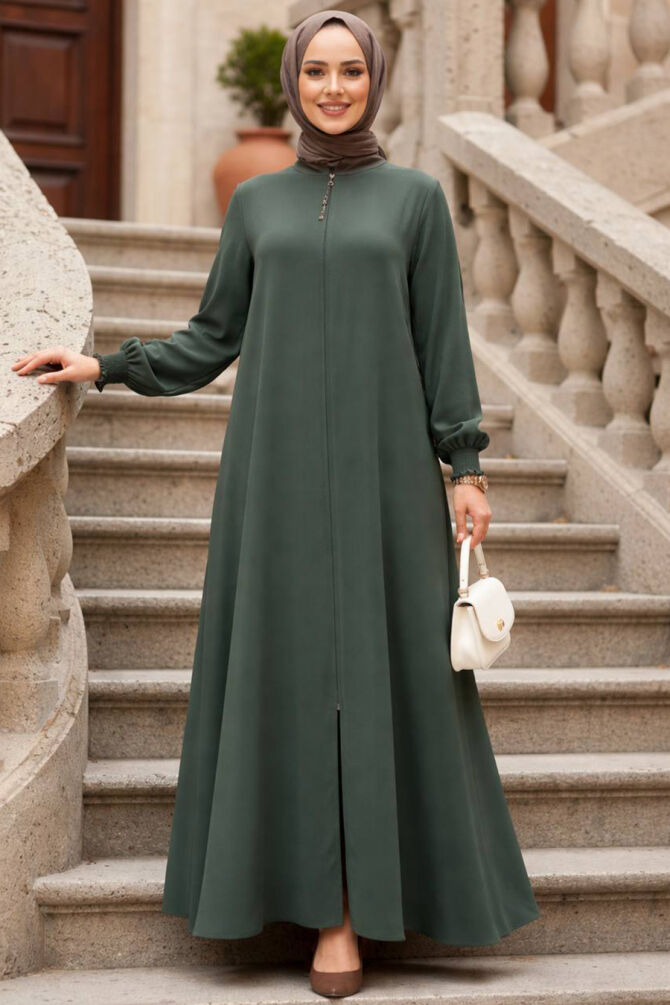 Zippered Mint Modest Ferace 45287MINT - 