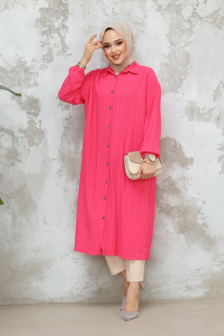 Fuchsia Modest Top 45071F - NEVA STYLE