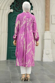 Fushia Hijab Tunic 52281F - 3