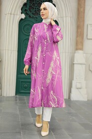 Fushia Hijab Tunic 52281F - 2