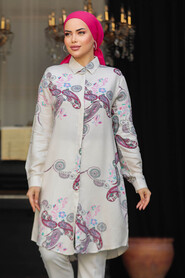 Fushia Modest Shirt 11667F - 1