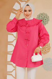 Fushia Modest Top 10074F - 2