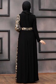  Plus Size Gold Islamic Wedding Dress 3067GOLD - 3