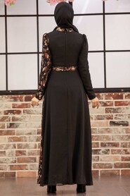  Long Sleeve Gold Modest Islamic Clothing Prom Dress 32431GOLD - 4