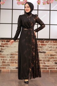  Luxorious Gold Islamic Prom Dress 3243GOLD - 1