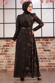  Luxorious Gold Islamic Prom Dress 3243GOLD - 2
