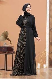  Elegant Gold Islamic Clothing Prom Dress 5516GOLD - 1
