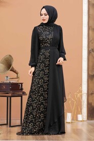  Elegant Gold Islamic Clothing Prom Dress 5516GOLD - 2