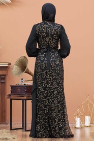  Elegant Gold Islamic Clothing Prom Dress 5516GOLD - 3