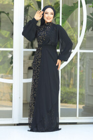  Elegant Gold Islamic Clothing Prom Dress 5516GOLD - 3