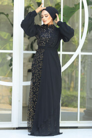  Elegant Gold Islamic Clothing Prom Dress 5516GOLD - 2