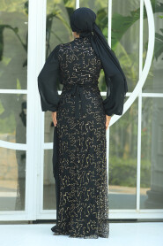  Elegant Gold Islamic Clothing Prom Dress 5516GOLD - 4