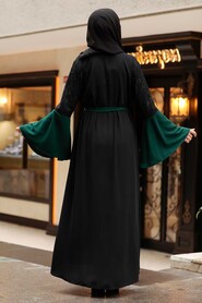 Green Hijab Abaya 55510Y - 2