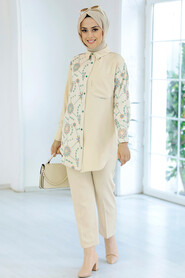 Green Hijab Double Suit 9032Y - 2