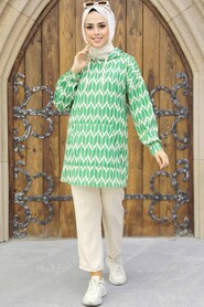 Green Hijab Double Suit 9117Y - 2