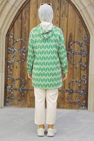 Green Hijab Double Suit 9117Y - 3