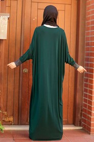 Green Hijab Dress 10560Y - 2