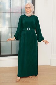 Green Hijab Dress 10670Y - 1
