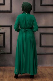 Green Hijab Dress 15280Y - 2
