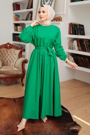 Green Hijab Dress 2289Y - 1