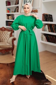 Green Hijab Dress 2289Y - 2