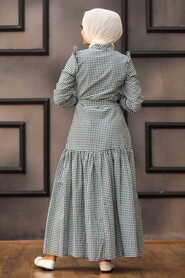 Green Hijab Dress 2731Y - 2