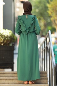 Green Hijab Dress 2742Y - 2